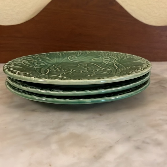 Vintage-Bordallo Pinheiro-Portugal 🇵🇹-Set Of 3 Dessert Plates-8”